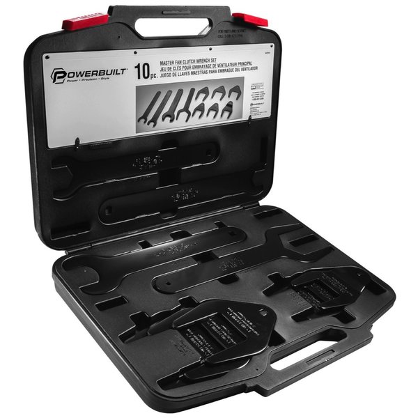 Powerbuilt Master Fan Clutch Wrench Set Kit127 647814